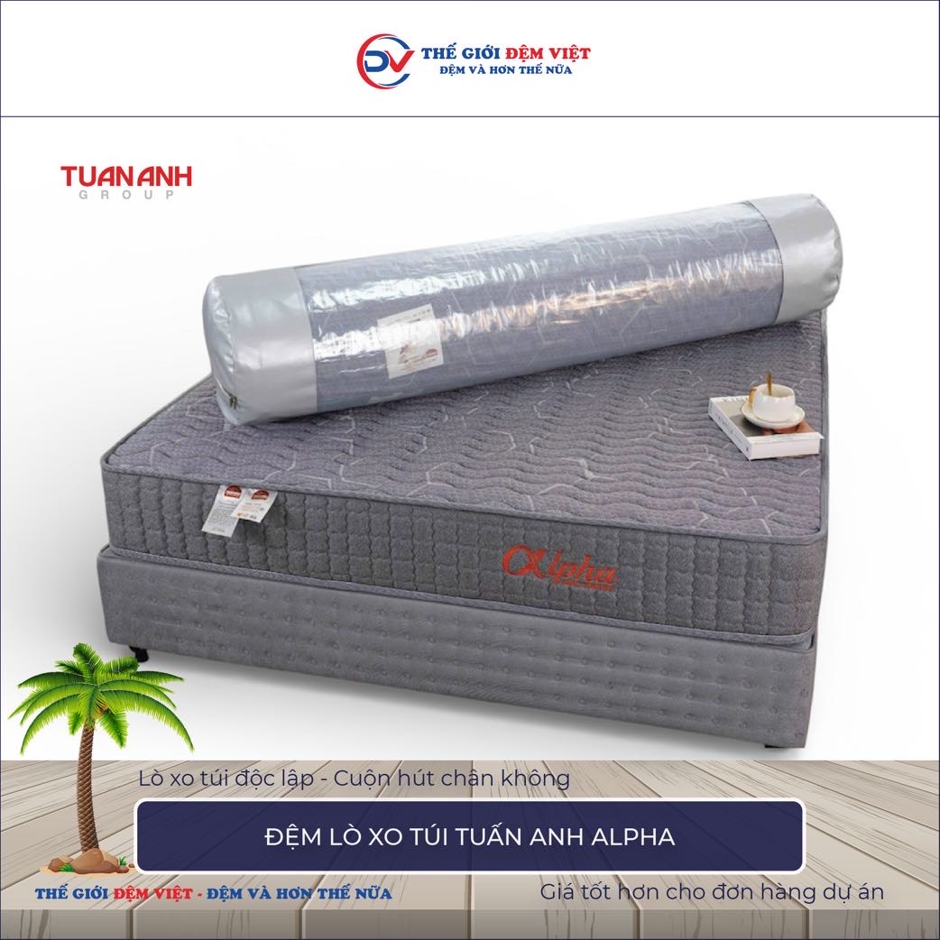 Đệm lò xo túi cuộn Tuấn Anh Alpha